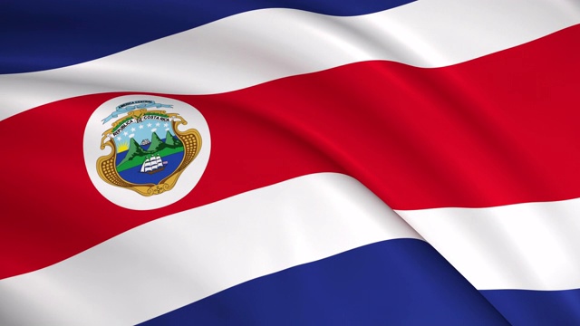 哥斯达黎加国旗视频下载