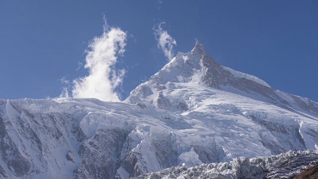 马纳斯鲁峰，世界第八高峰视频素材