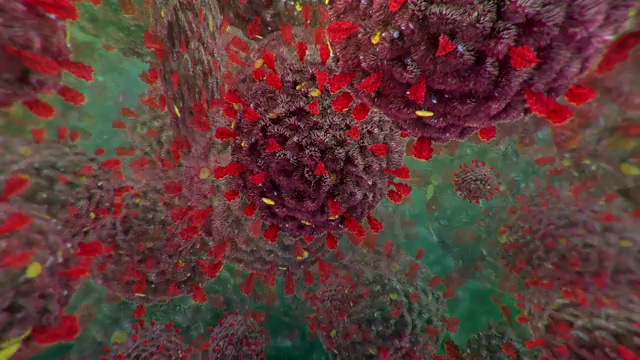 Covid-19冠状病毒细胞视频素材