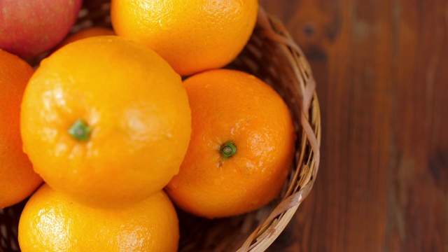 橙汁新鲜水果视频素材
