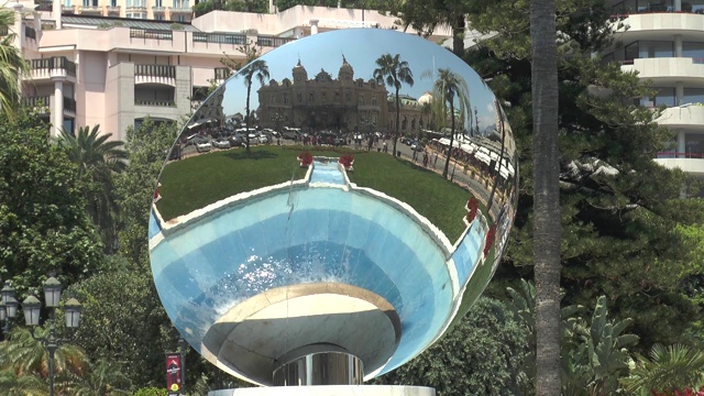 摩纳哥的球面镜。视频下载