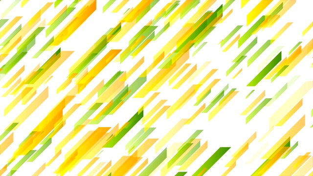抽象的橙绿色几何技术运动设计视频素材
