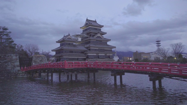 松本城堡,日本视频素材