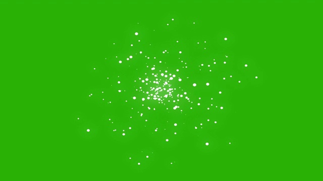 魔力能量抽象粒子球绿屏可循环视频下载