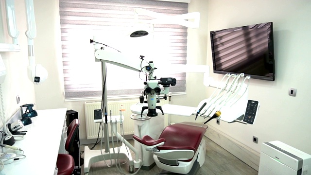现代牙医的办公室视频素材