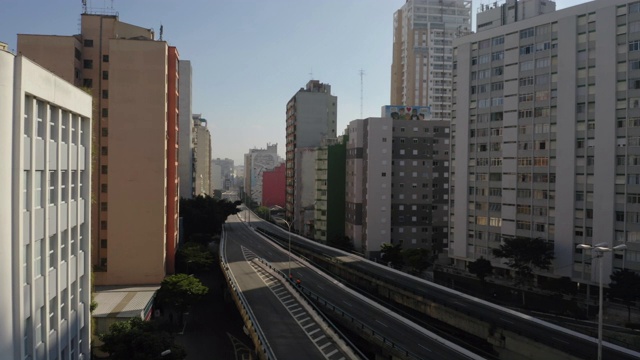 巴西圣保罗市中心鸟瞰图视频下载