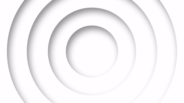 抽象logo推广图案圆与位移白干净环动画抽象背景为业务表示无缝循环4k渲染视频素材
