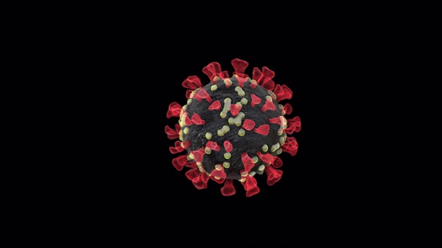 冠状病毒covid - 19 SARS突变3d cg生成视频下载