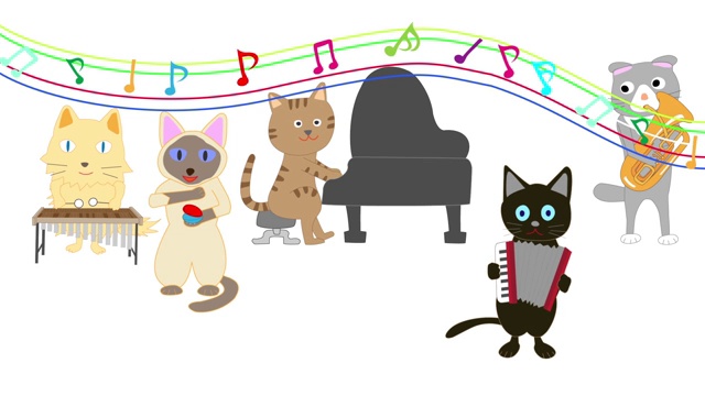 猫音乐会视频素材