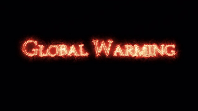 全球变暖是用火写的。循环视频下载