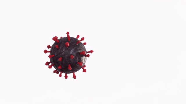 COVID-19冠状病毒细胞模型旋转视频下载