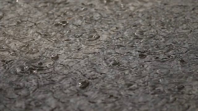 地面有雨水视频下载