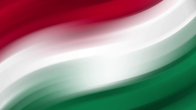 匈牙利旗帜的抽象挥舞:无缝循环动画视频下载