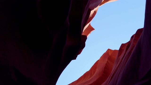 在亚利桑那州羚羊峡谷的颜色-旅行摄影视频素材