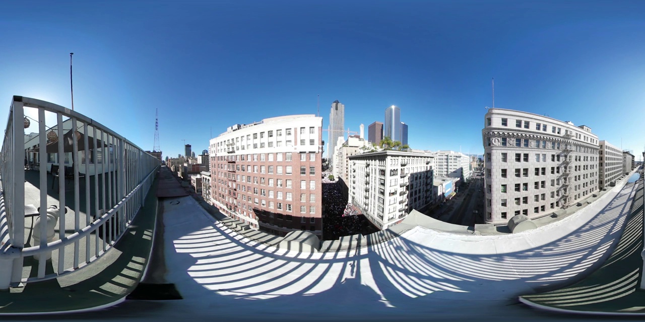 2018年洛杉矶市中心女性大游行的360 VR视频视频下载