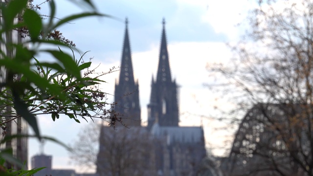 科隆大教堂的背景视频素材