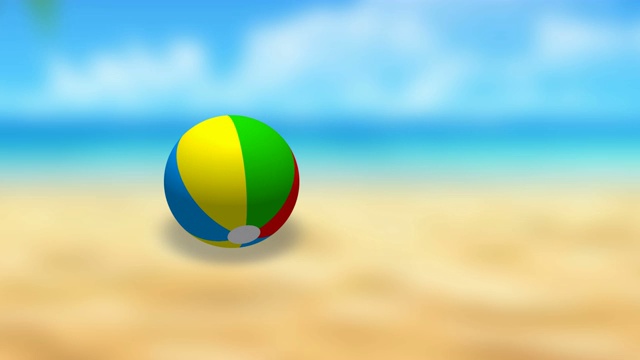 沙滩球弹跳视频下载