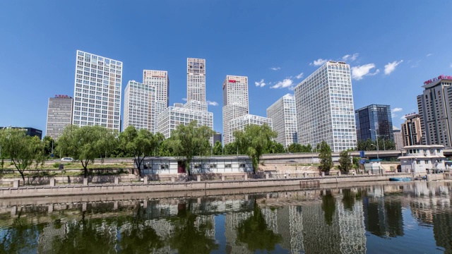 中国北京建外SOHO视频素材
