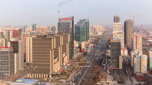 北京国际贸易中心，中国北京视频素材