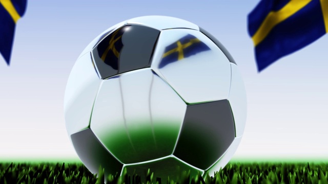 循环足球瑞典视频素材