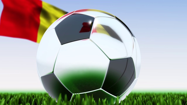 循环足球比利时视频素材