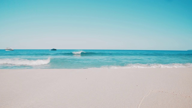 巴利阿里岛福门特拉清澈的大海视频素材