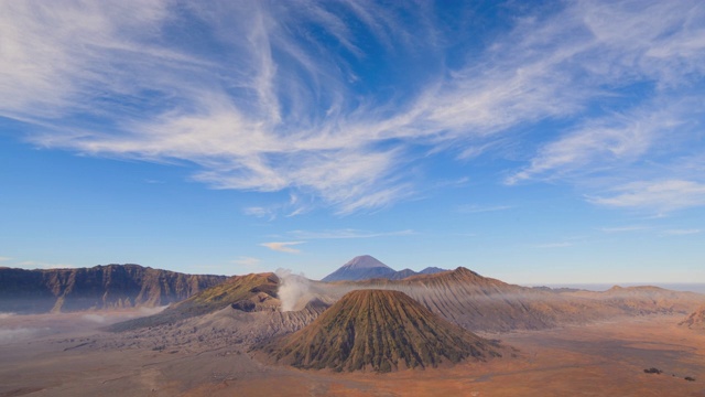 4K放大延时Bromo火山，东爪哇，印度尼西亚视频素材