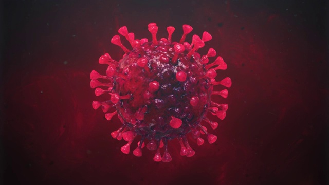 全球冠状病毒大流行攻击的数字运动图形-特写镜头视频下载
