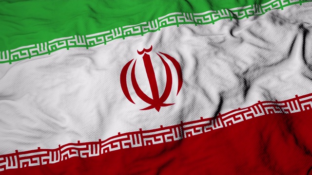 伊朗国旗的3d动画视频素材