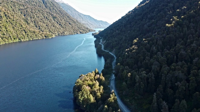 智利巴塔哥尼亚的Risopatron湖视频素材