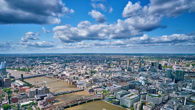 鸟瞰伦敦市中心视频素材