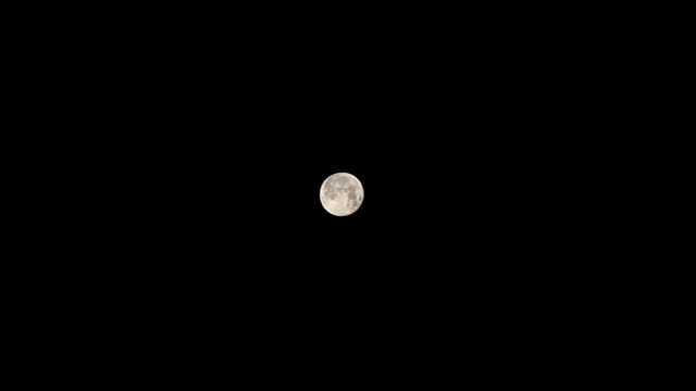 夜晚的满月。超级月亮。视频素材