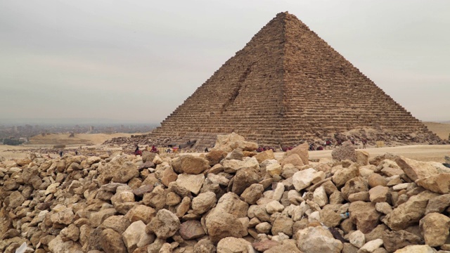 埃及。吉萨的Menkaure金字塔视频素材