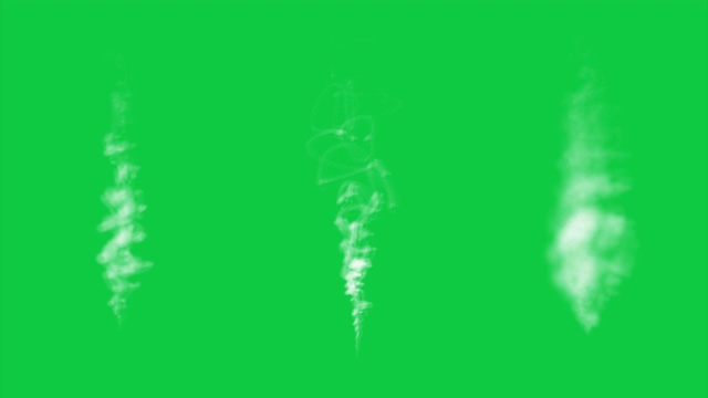 现实的烟雾效果在绿色屏幕上视频下载