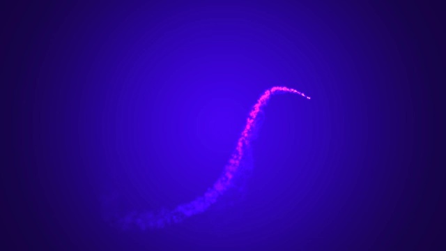 紫罗兰色的神奇粒子轨迹动画背景全高清分辨率。视频素材