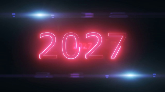 2027年循环概念的黑色背景视频下载