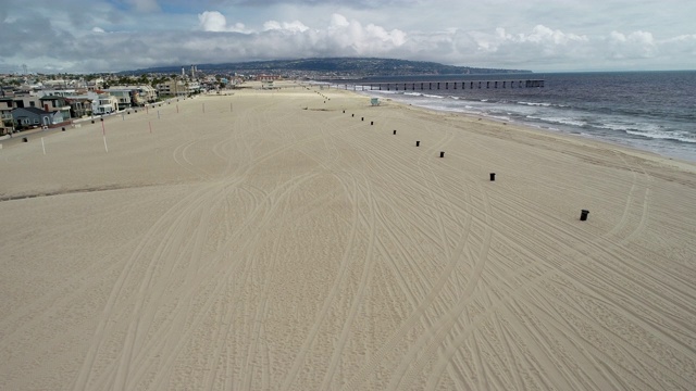 空的加州海滩视频素材