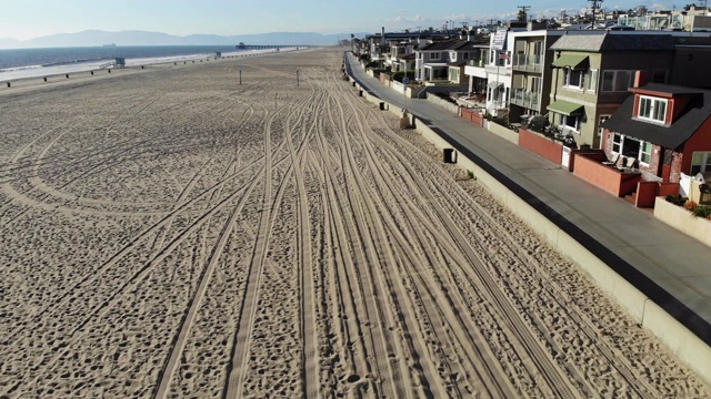 空的加州海滩视频素材