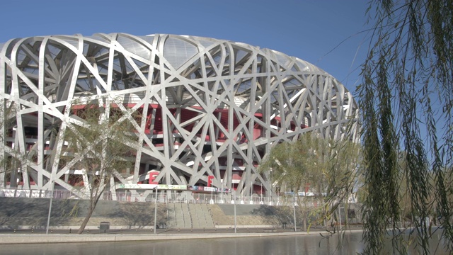 国家体育场(鸟巢)，奥林匹克公园，西城，北京，中华人民共和国，亚洲视频素材