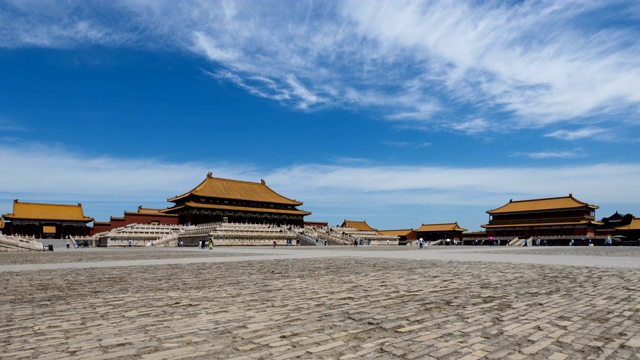 北京紫禁城广场和宫殿视频素材