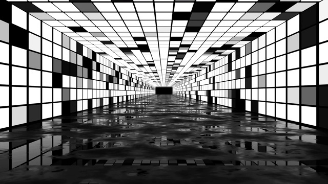 三维抽象背景走廊视频下载