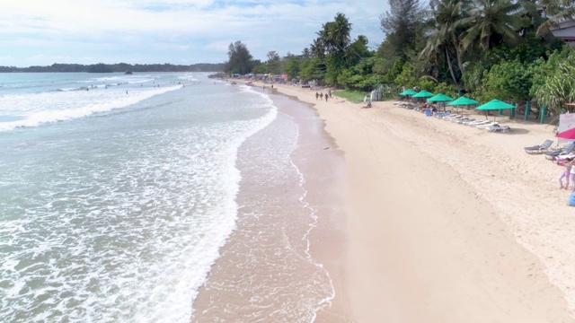 斯里兰卡海滩4k天线视频素材