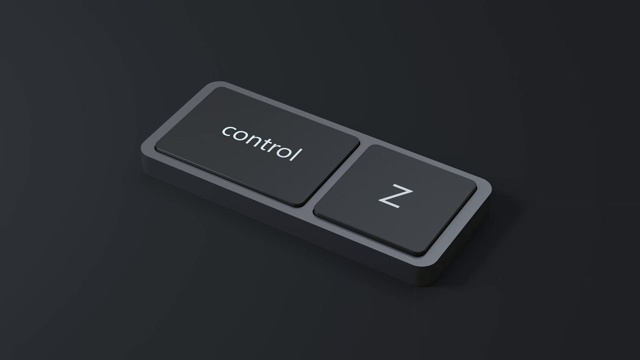 黑色场景抽象键盘控制和Z键3d渲染运动视频下载