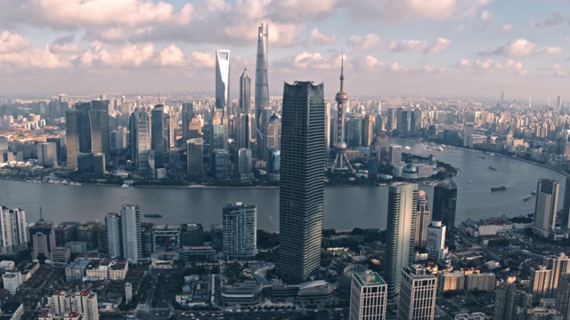 上海黄昏视频素材