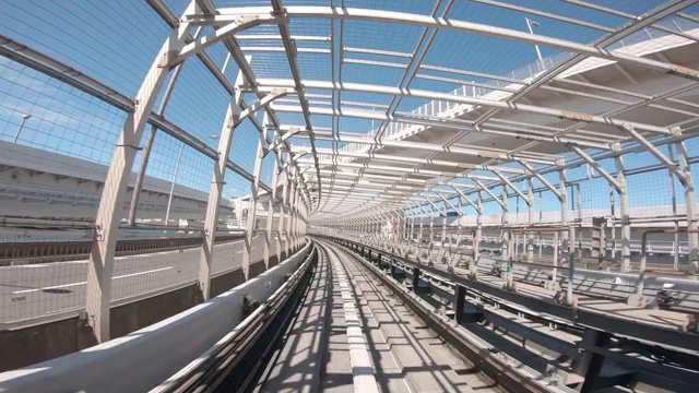 4K视频:从自动列车观光，东京，日本。视频下载