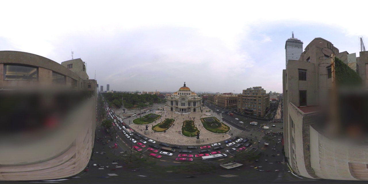 墨西哥城市中心的帕拉西奥·德·贝拉斯·阿尔特斯视频下载