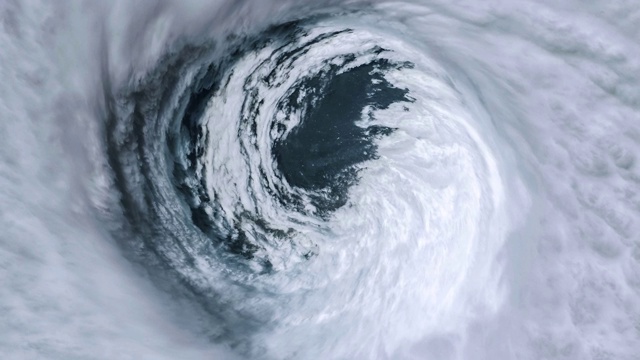 飓风风暴龙卷风，卫星图像。这段视频由美国宇航局提供视频素材