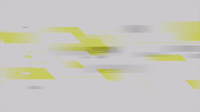 黄色和灰色抽象几何视频动画视频素材