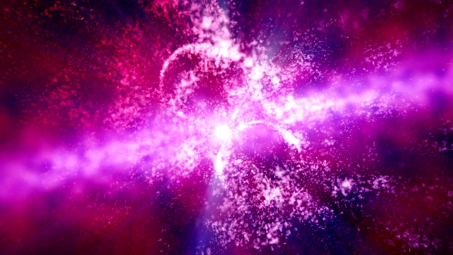 空间中的星云抽象光运动视频下载