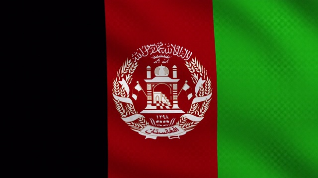 阿富汗国旗视频素材